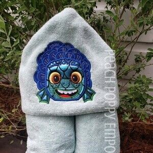 LUCA Sea Monster Hooded Towel Embroidered NEW beach bath